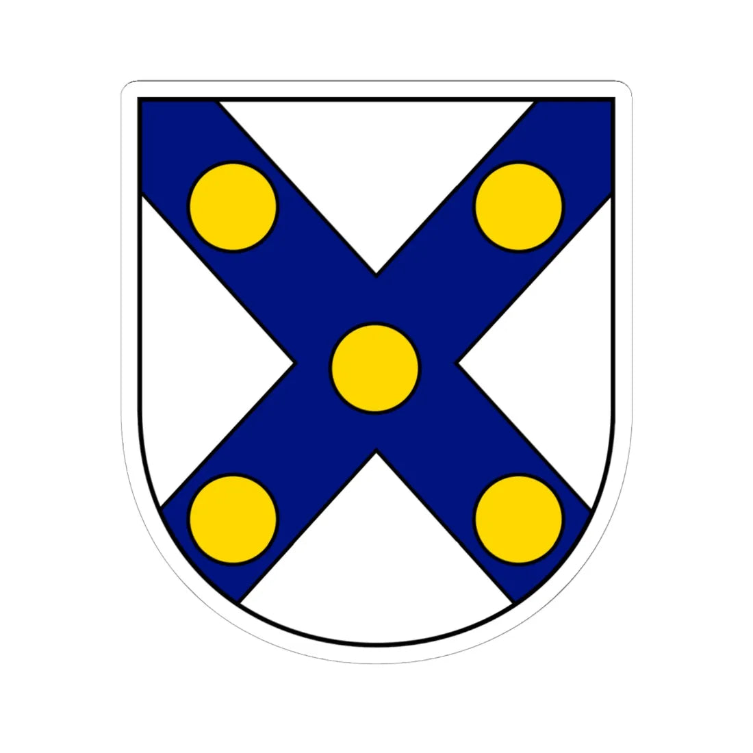 Araujo coat (Portugal) (Coat of Arms) STICKER Vinyl Kiss-Cut Decal 6 Inch White - The Sticker Space