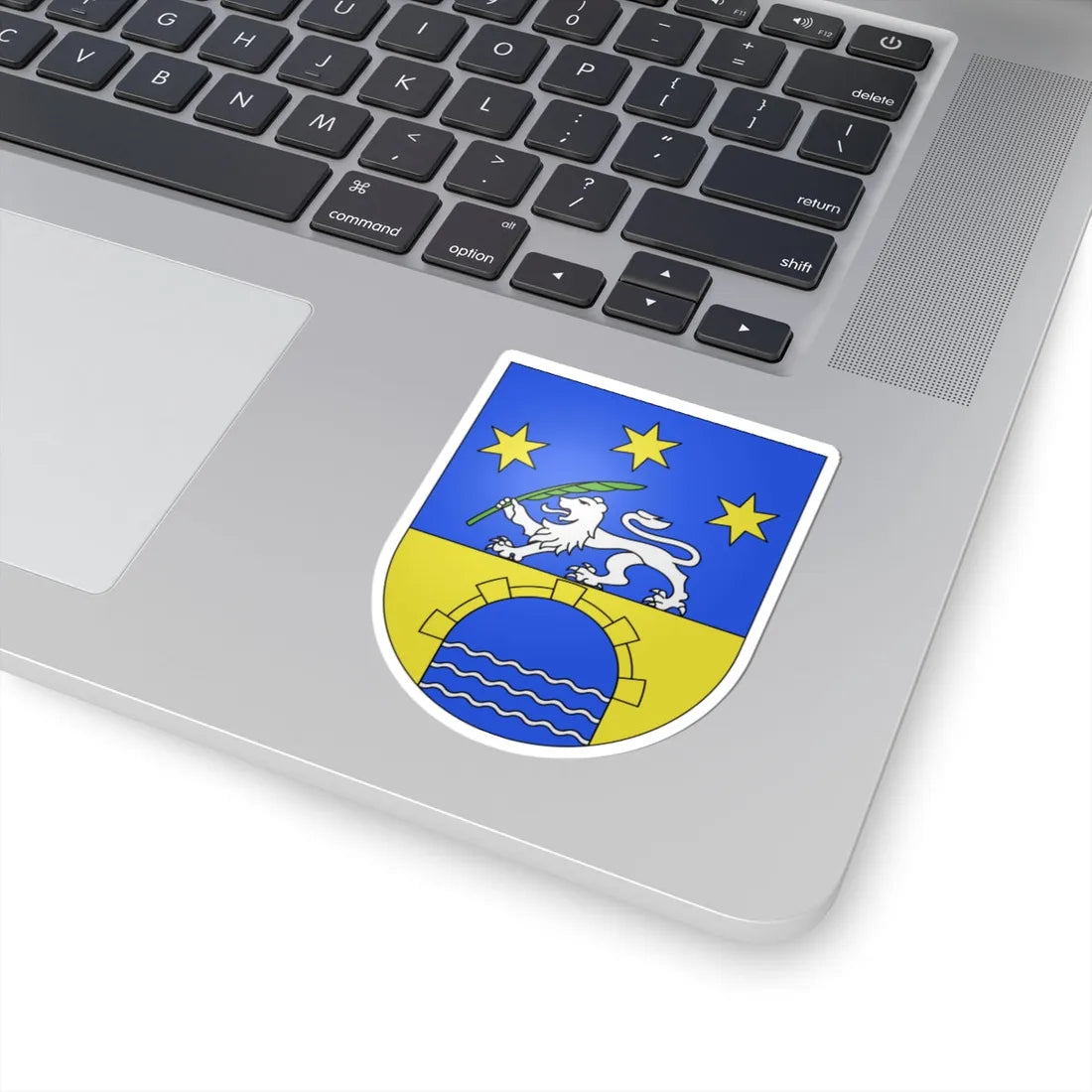 ArbedoCastione-coat of arms (Switzerland) (Coat of Arms) STICKER Vinyl Kiss-Cut Decal - The Sticker Space