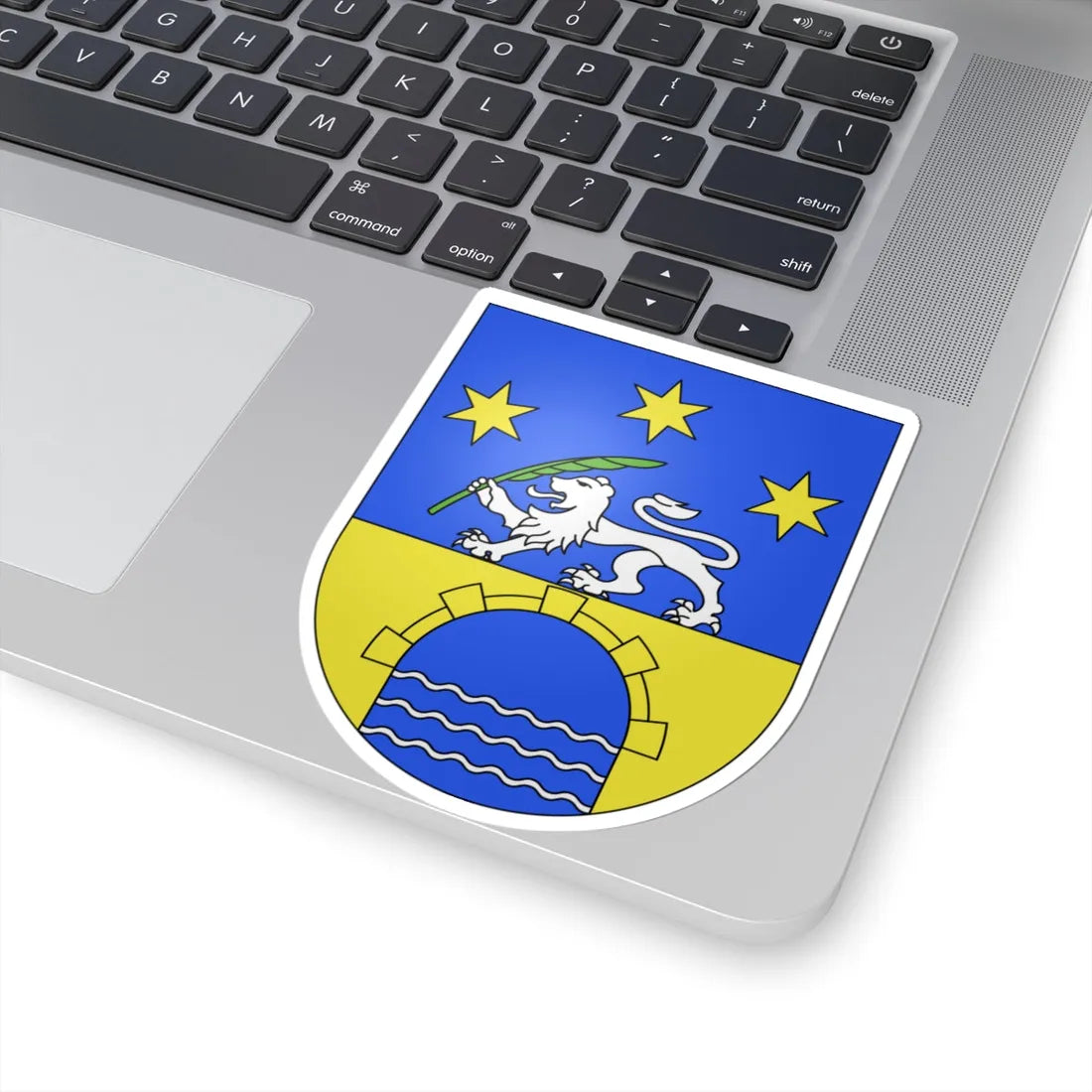 ArbedoCastione-coat of arms (Switzerland) (Coat of Arms) STICKER Vinyl Kiss-Cut Decal - The Sticker Space