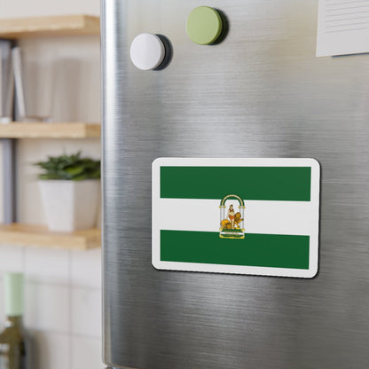 Arbonaida the Flag of Andalusia Spain - Die-Cut Magnet-The Sticker Space