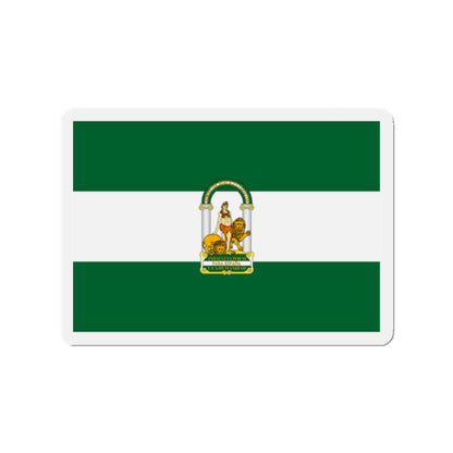 Arbonaida the Flag of Andalusia Spain - Die-Cut Magnet-2" x 2"-The Sticker Space