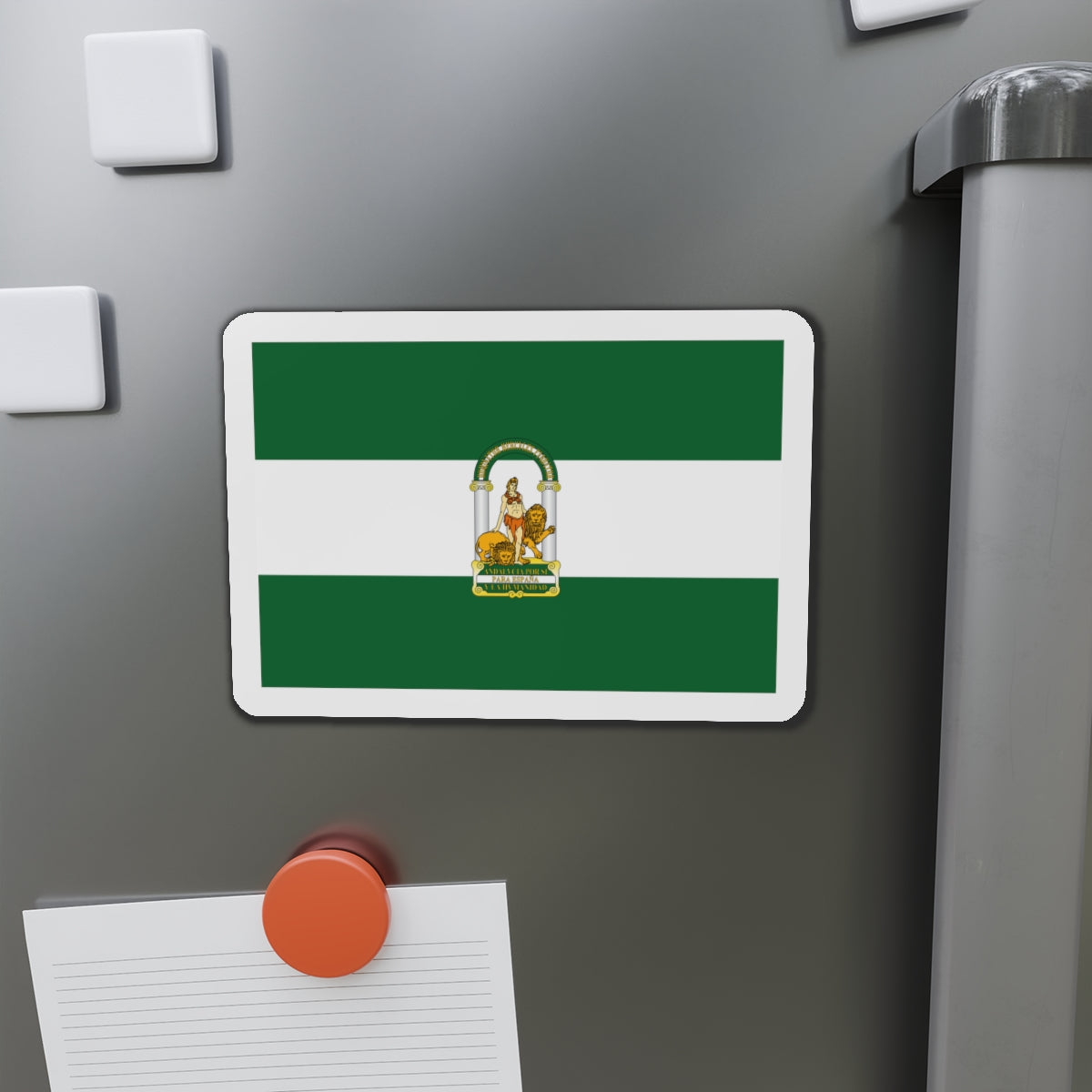 Arbonaida the Flag of Andalusia Spain - Die-Cut Magnet-The Sticker Space