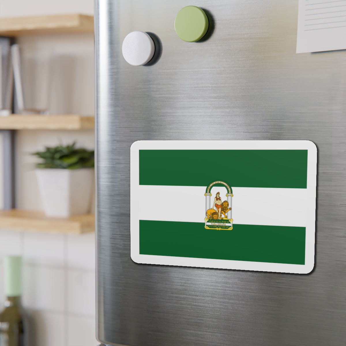 Arbonaida the Flag of Andalusia Spain - Die-Cut Magnet-The Sticker Space