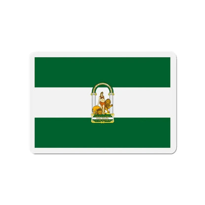 Arbonaida the Flag of Andalusia Spain - Refrigerator Magnet 3 Inch - The Sticker Space