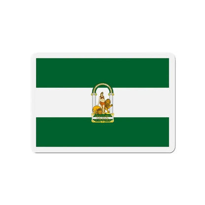 Arbonaida the Flag of Andalusia Spain - Refrigerator Magnet 4 Inch - The Sticker Space
