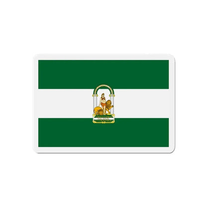 Arbonaida the Flag of Andalusia Spain - Refrigerator Magnet 6 Inch - The Sticker Space