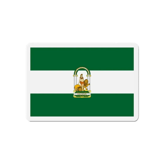 Arbonaida the Flag of Andalusia Spain - Refrigerator Magnet 6 Inch - The Sticker Space