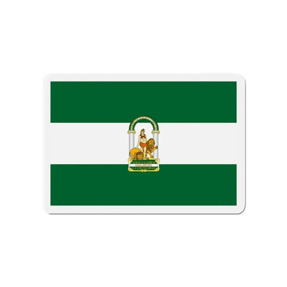 Arbonaida the Flag of Andalusia Spain - Refrigerator Magnet - The Sticker Space