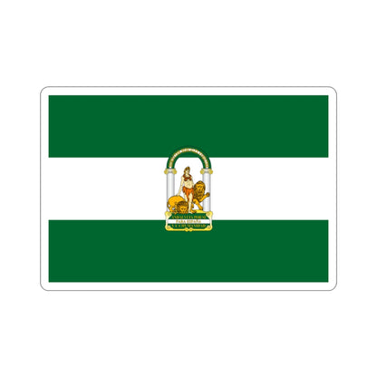 Arbonaida the Flag of Andalusia Spain STICKER Vinyl Die-Cut Decal-2 Inch-The Sticker Space