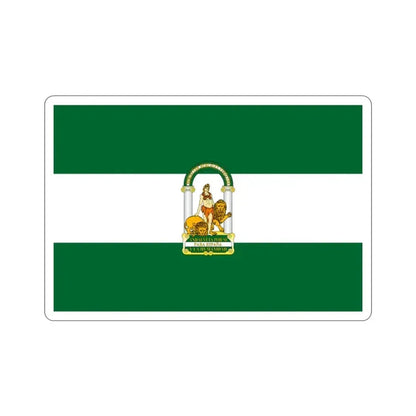 Arbonaida the Flag of Andalusia Spain STICKER Vinyl Die-Cut Decal 2 Inch - The Sticker Space