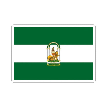 Arbonaida the Flag of Andalusia Spain STICKER Vinyl Die-Cut Decal 3 Inch - The Sticker Space