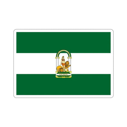 Arbonaida the Flag of Andalusia Spain STICKER Vinyl Die-Cut Decal 4 Inch - The Sticker Space