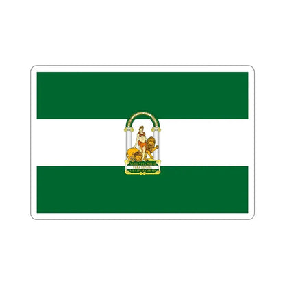 Arbonaida the Flag of Andalusia Spain STICKER Vinyl Die-Cut Decal 4 Inch - The Sticker Space
