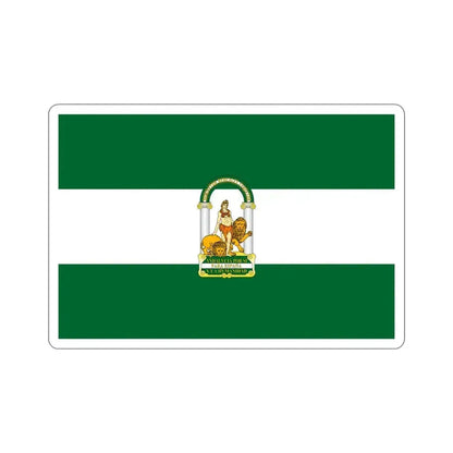 Arbonaida the Flag of Andalusia Spain STICKER Vinyl Die-Cut Decal 5 Inch - The Sticker Space