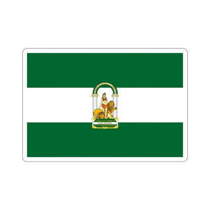 Arbonaida the Flag of Andalusia Spain STICKER Vinyl Die-Cut Decal 5 Inch - The Sticker Space