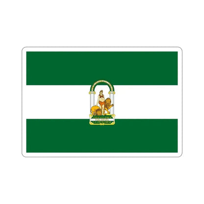 Arbonaida the Flag of Andalusia Spain STICKER Vinyl Die-Cut Decal 6 Inch - The Sticker Space