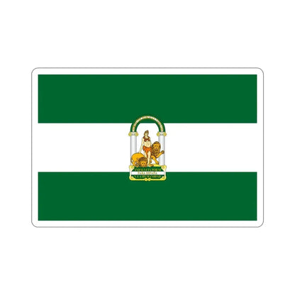 Arbonaida the Flag of Andalusia Spain STICKER Vinyl Die-Cut Decal 6 Inch - The Sticker Space