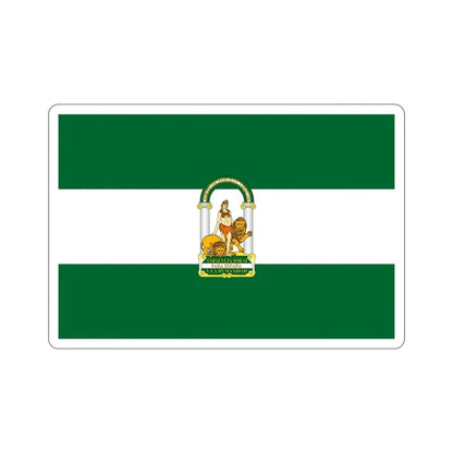 Arbonaida the Flag of Andalusia Spain STICKER Vinyl Die-Cut Decal - The Sticker Space