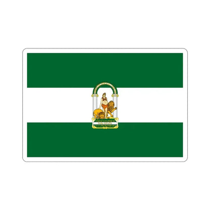 Arbonaida the Flag of Andalusia Spain STICKER Vinyl Die-Cut Decal - The Sticker Space