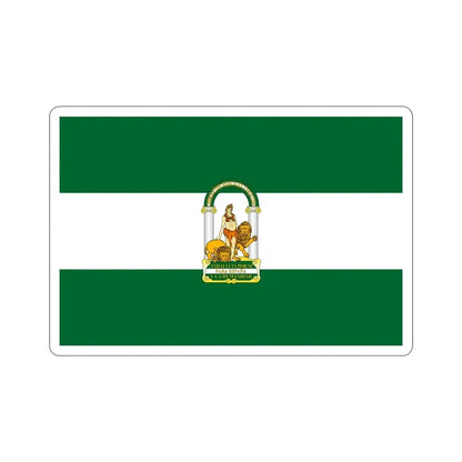 Arbonaida the Flag of Andalusia Spain STICKER Vinyl Die-Cut Decal - The Sticker Space
