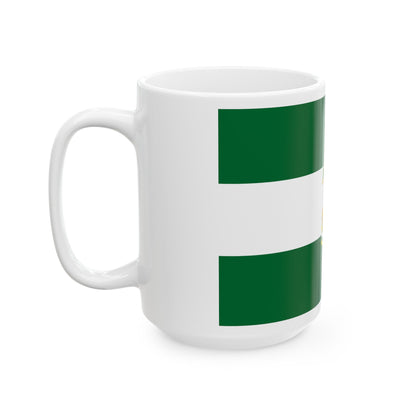 Arbonaida the Flag of Andalusia Spain - White Coffee Mug-The Sticker Space