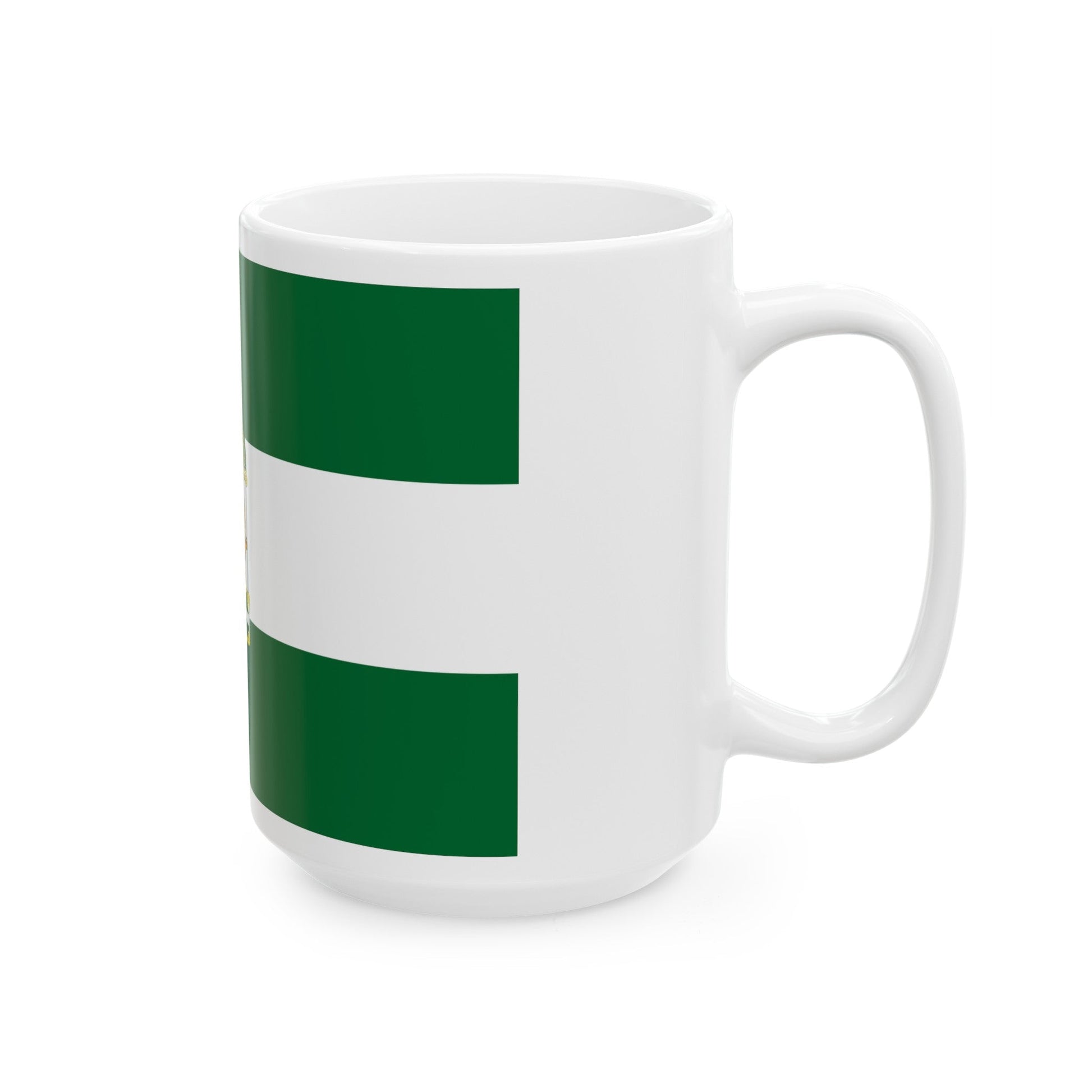 Arbonaida the Flag of Andalusia Spain - White Coffee Mug-The Sticker Space