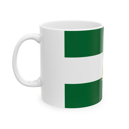 Arbonaida the Flag of Andalusia Spain - White Coffee Mug-The Sticker Space