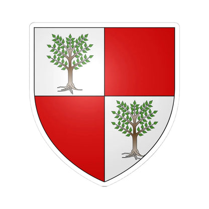 Arborea coat-of-arms (Italy) (Coat of Arms) STICKER Vinyl Kiss-Cut Decal 4 Inch White - The Sticker Space