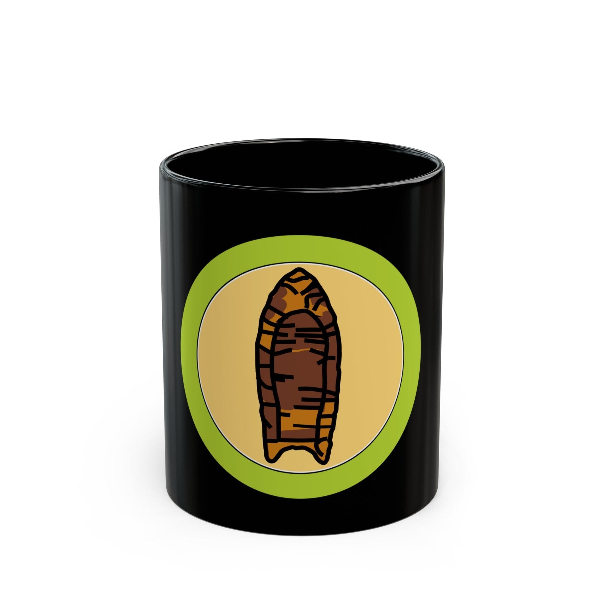 Archaeology (Boy Scout Merit Badge) Black Coffee Mug-11oz-The Sticker Space