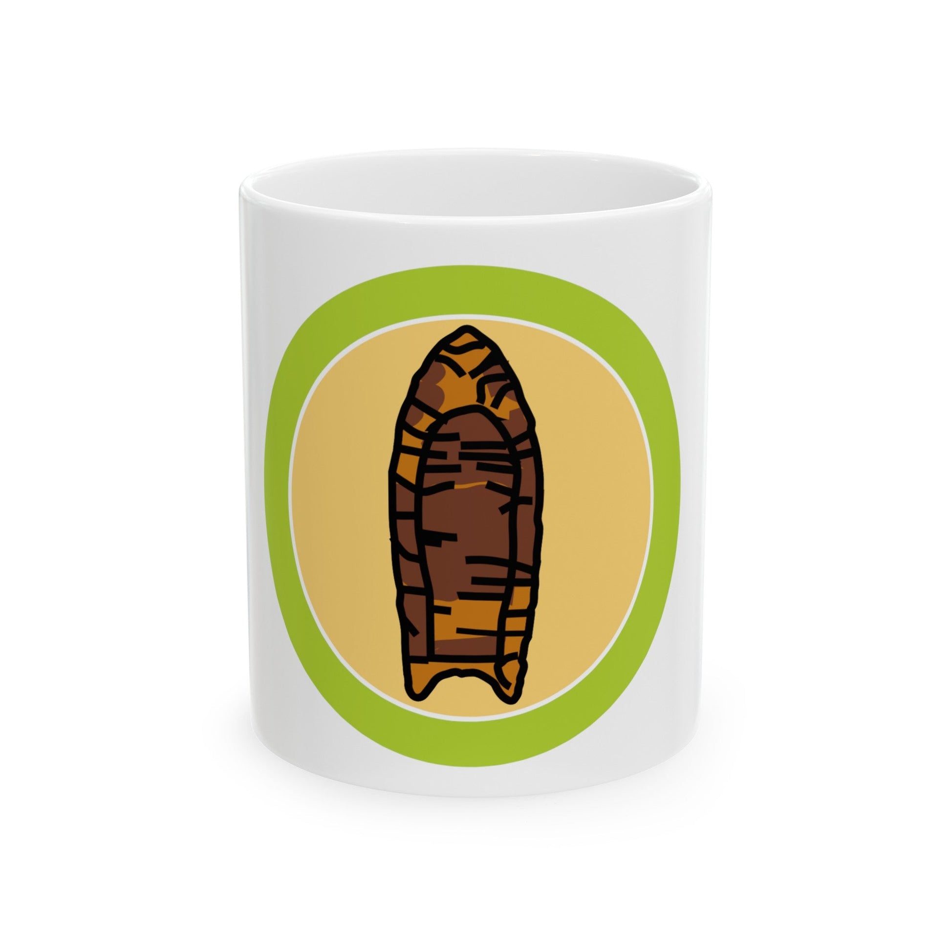 Archaeology (Boy Scout Merit Badge) White Coffee Mug-11oz-The Sticker Space