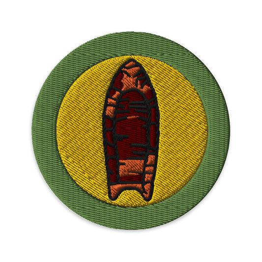 Archaeology (Boy Scouts Merit Badge) Embroidered Patch-Black-The Sticker Space