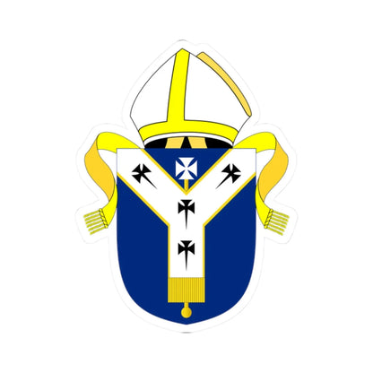 Archbishop of Canterbury arms (England) (Coat of Arms) STICKER Vinyl Kiss-Cut Decal 2 Inch White - The Sticker Space
