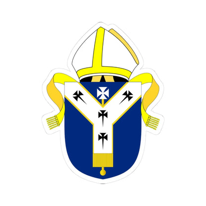 Archbishop of Canterbury arms (England) (Coat of Arms) STICKER Vinyl Kiss-Cut Decal 3 Inch White - The Sticker Space