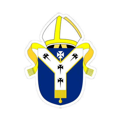 Archbishop of Canterbury arms (England) (Coat of Arms) STICKER Vinyl Kiss-Cut Decal 4 Inch White - The Sticker Space