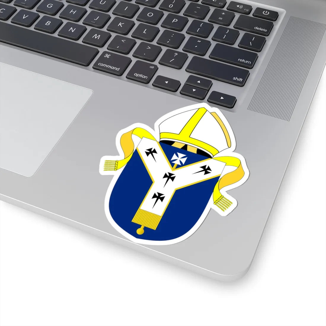 Archbishop of Canterbury arms (England) (Coat of Arms) STICKER Vinyl Kiss-Cut Decal - The Sticker Space