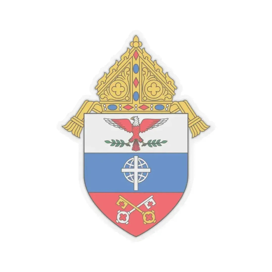 Archdiocese for the Military Services, USA - STICKER Vinyl Kiss-Cut Decal 2 Inch Transparent - The Sticker Space