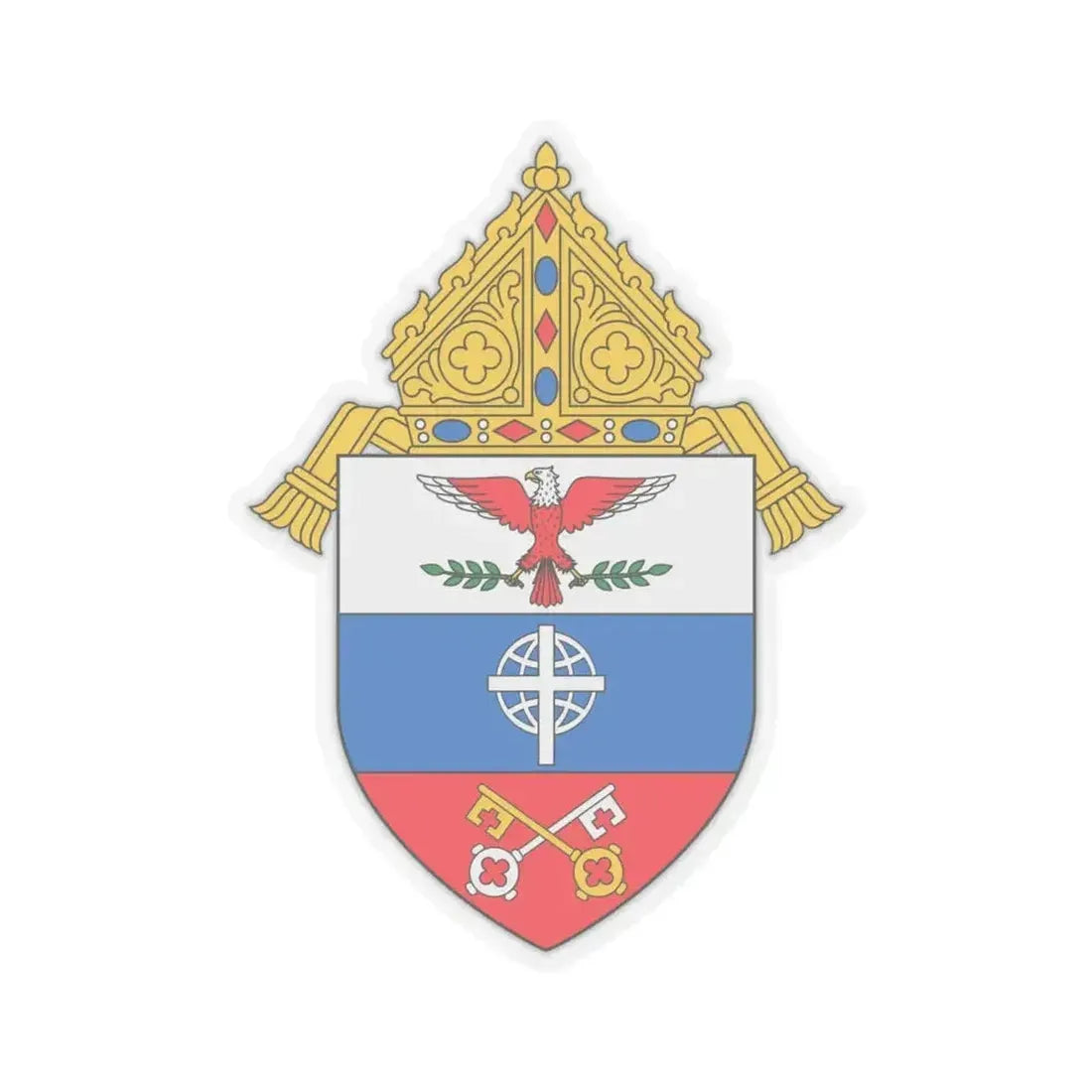 Archdiocese for the Military Services, USA - STICKER Vinyl Kiss-Cut Decal 6 Inch Transparent - The Sticker Space
