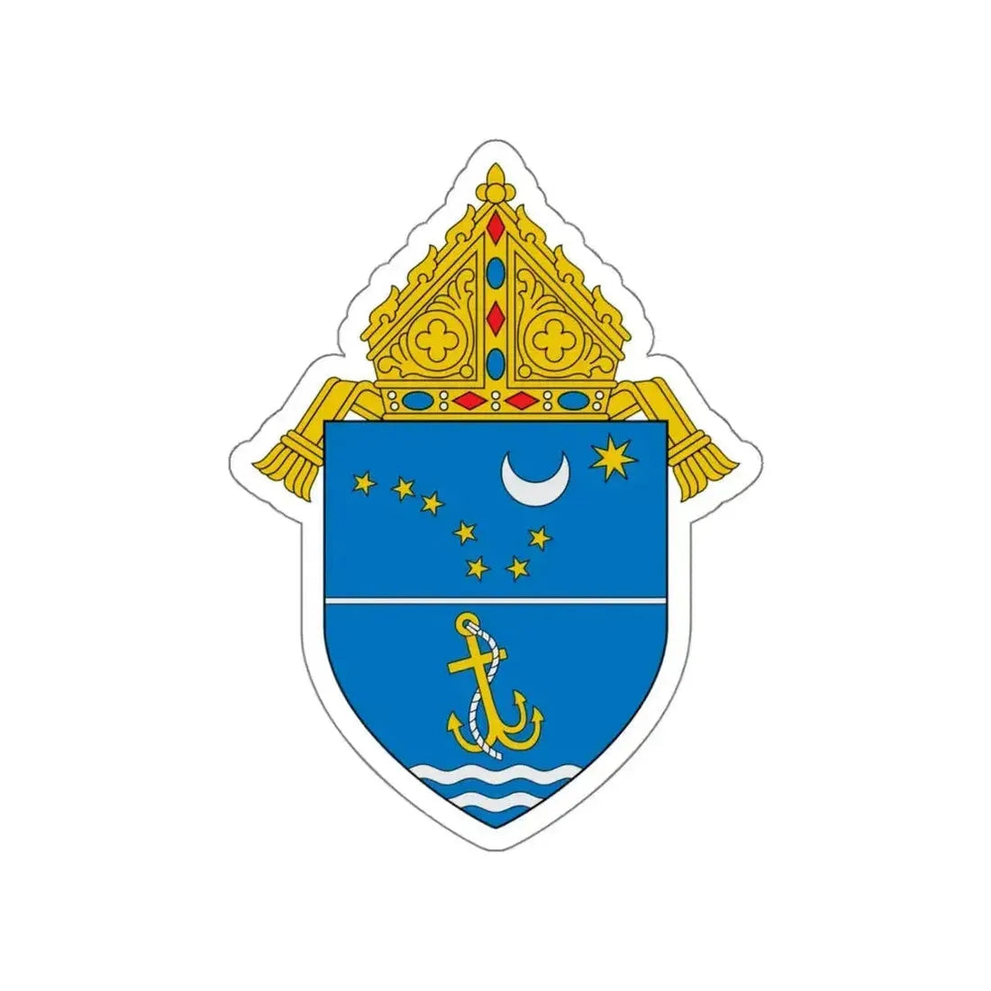 Archdiocese of Anchorage Juneau - STICKER Vinyl Die-Cut Decal - The Sticker Space