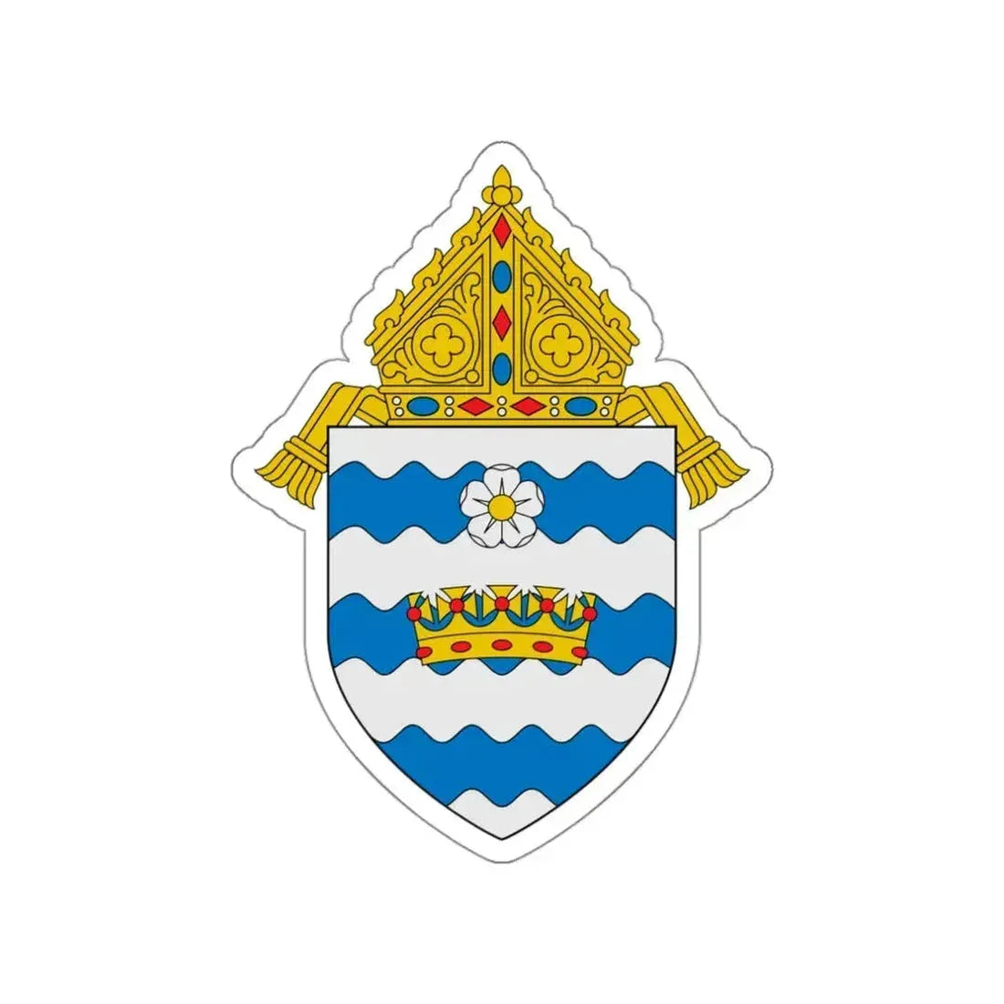 Archdiocese of Atlanta - STICKER Vinyl Die-Cut Decal White Die-Cut 3 Inch - The Sticker Space