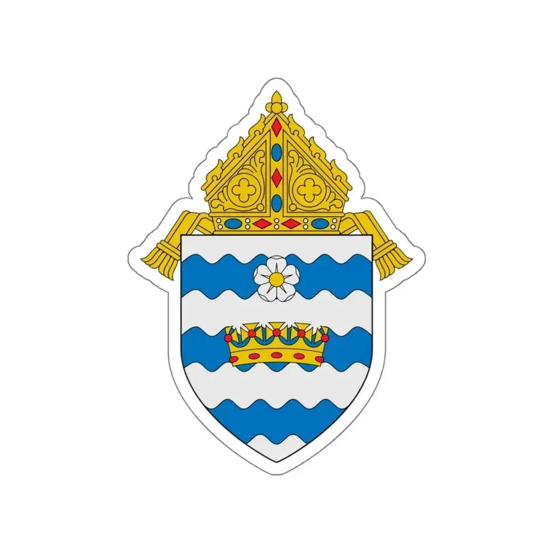 Archdiocese of Atlanta - STICKER Vinyl Die-Cut Decal White Die-Cut 4 Inch - The Sticker Space