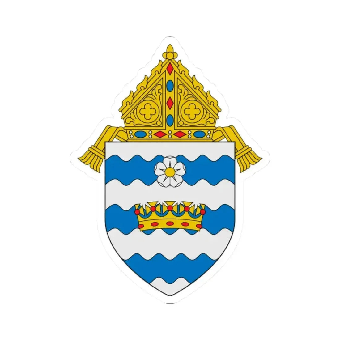 Archdiocese of Atlanta - STICKER Vinyl Kiss-Cut Decal 2 Inch White - The Sticker Space