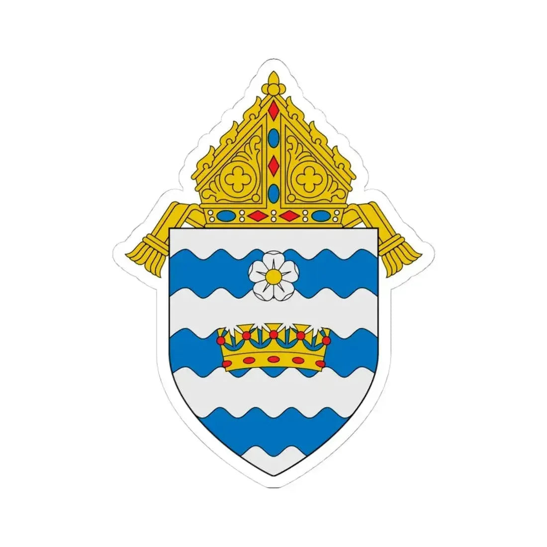 Archdiocese of Atlanta - STICKER Vinyl Kiss-Cut Decal 4 Inch White - The Sticker Space