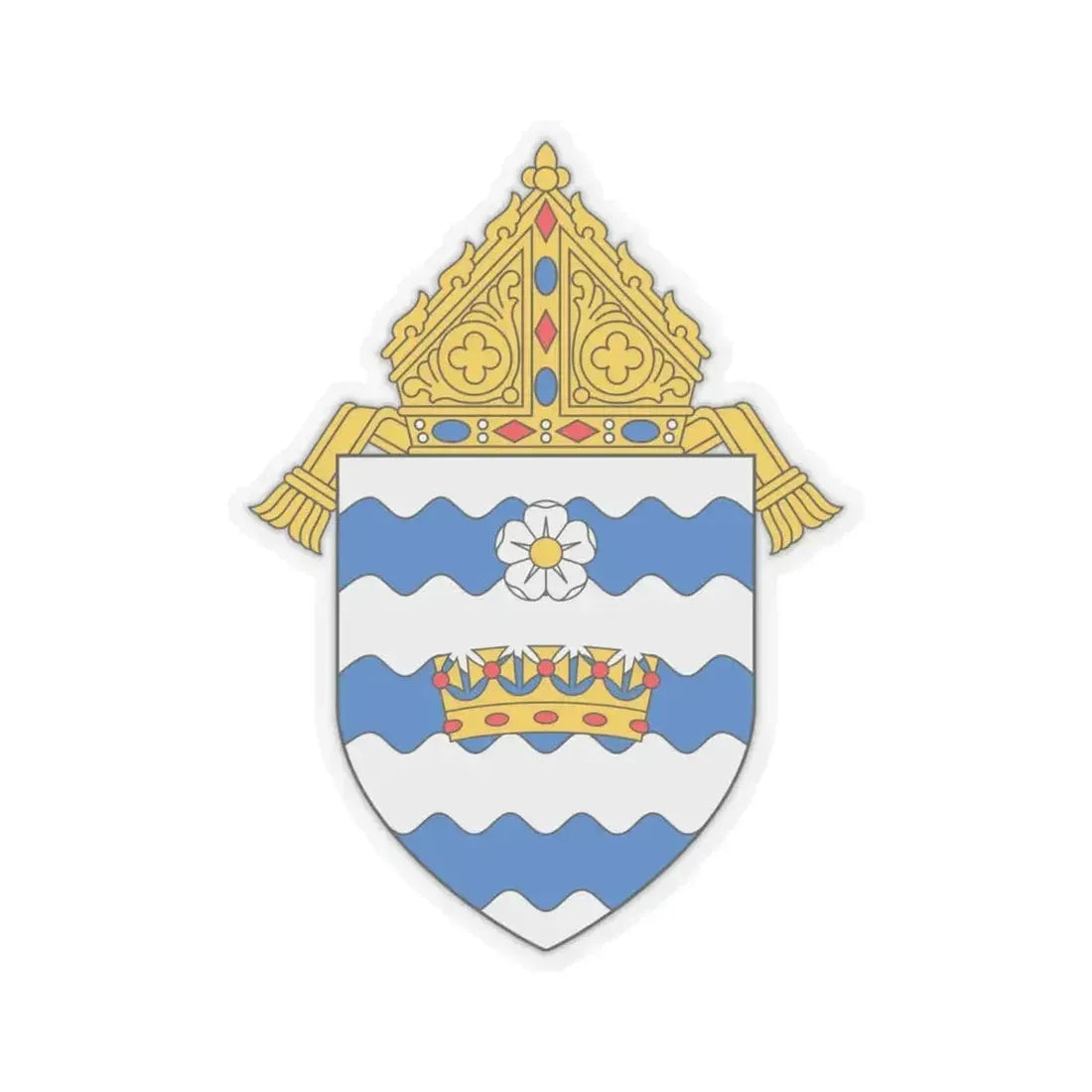 Archdiocese of Atlanta - STICKER Vinyl Kiss-Cut Decal 6 Inch Transparent - The Sticker Space