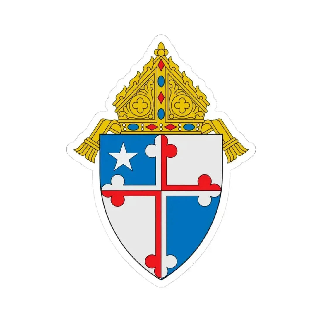 Archdiocese of Baltimore - STICKER Vinyl Kiss-Cut Decal 3 Inch White - The Sticker Space