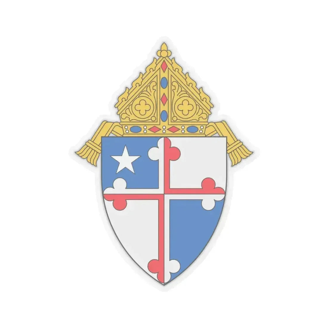 Archdiocese of Baltimore - STICKER Vinyl Kiss-Cut Decal 6 Inch Transparent - The Sticker Space