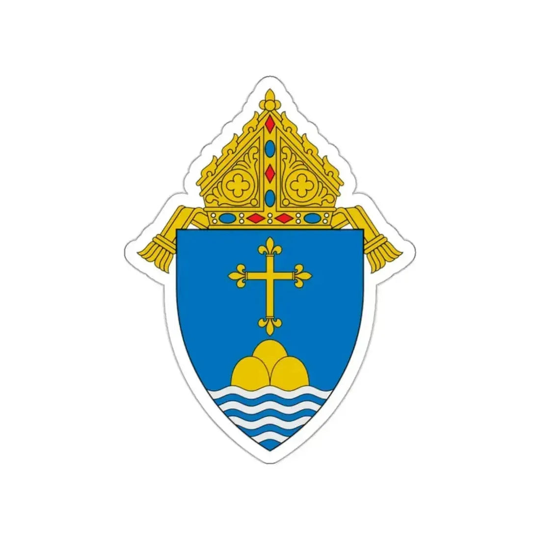 Archdiocese of Boston - STICKER Vinyl Die-Cut Decal White Die-Cut 2 Inch - The Sticker Space