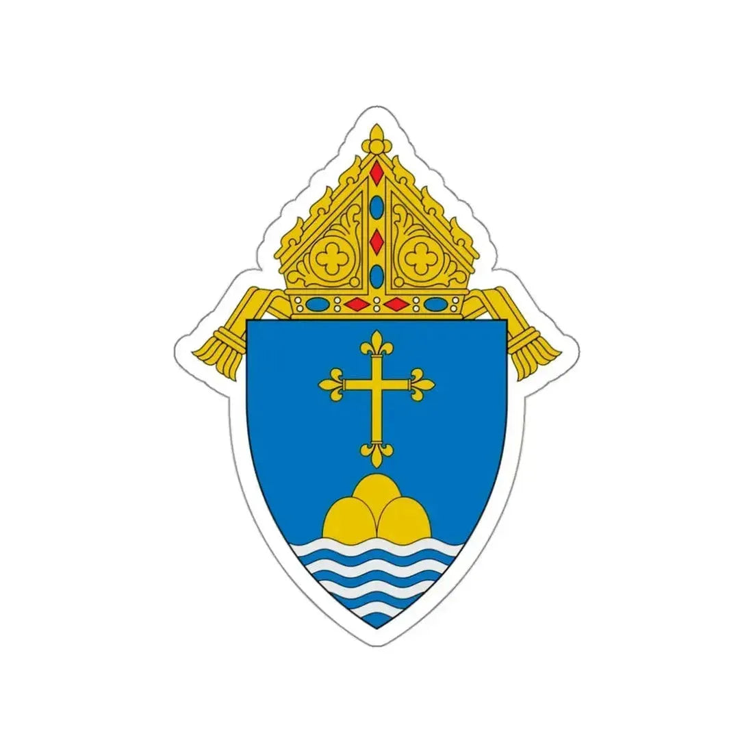 Archdiocese of Boston - STICKER Vinyl Die-Cut Decal White Die-Cut 3 Inch - The Sticker Space