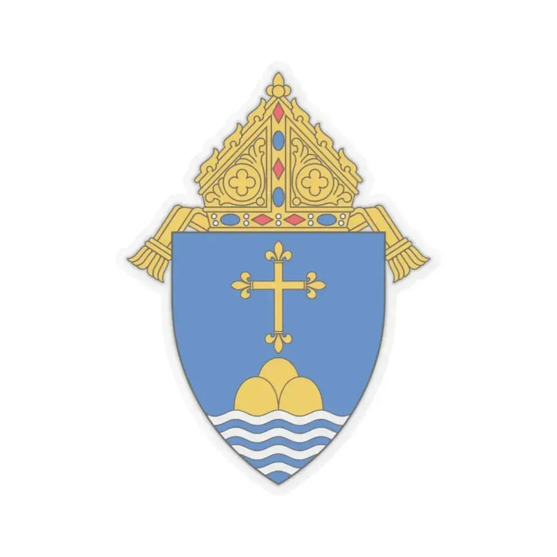 Archdiocese of Boston - STICKER Vinyl Kiss-Cut Decal 2 Inch Transparent - The Sticker Space