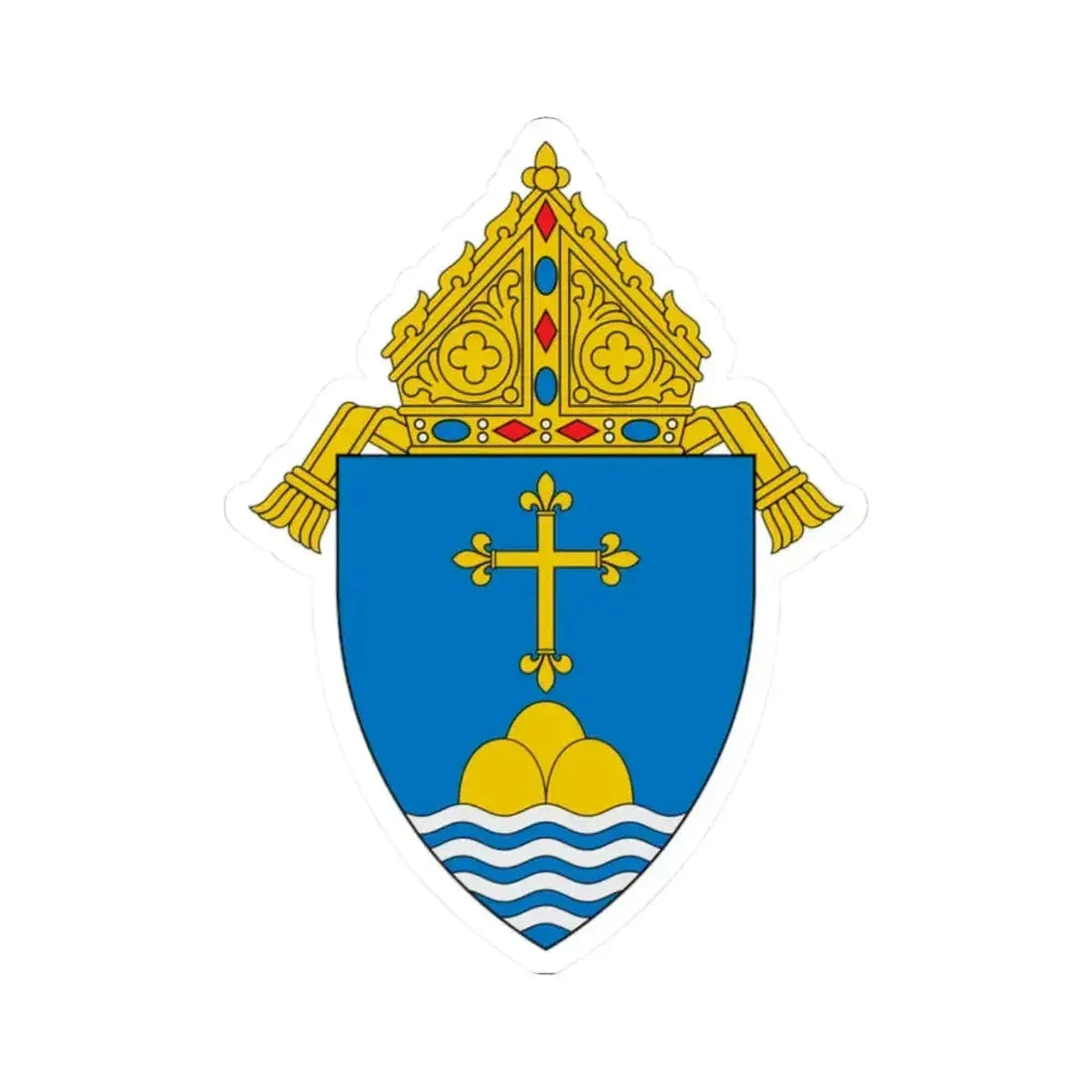 Archdiocese of Boston - STICKER Vinyl Kiss-Cut Decal 2 Inch White - The Sticker Space