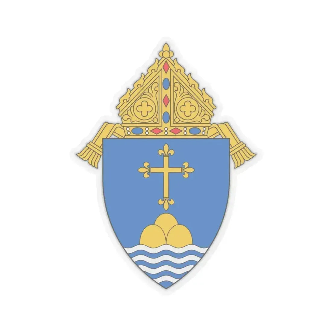 Archdiocese of Boston - STICKER Vinyl Kiss-Cut Decal 3 Inch Transparent - The Sticker Space